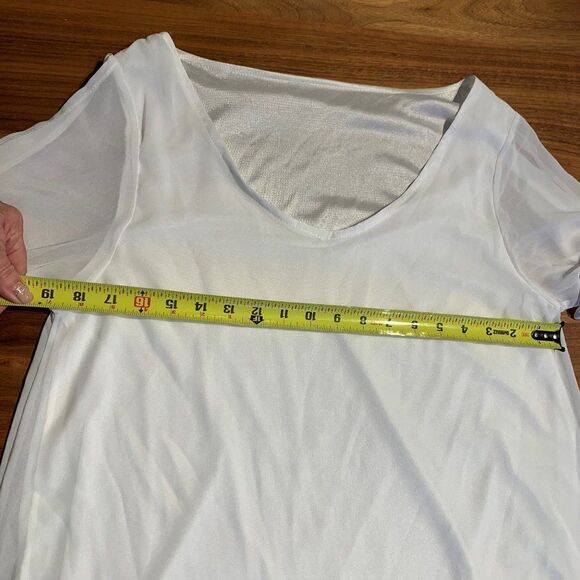 Dress, coverup, knee length, sheer, lined, unstructured, one size - Picture 6 of 16